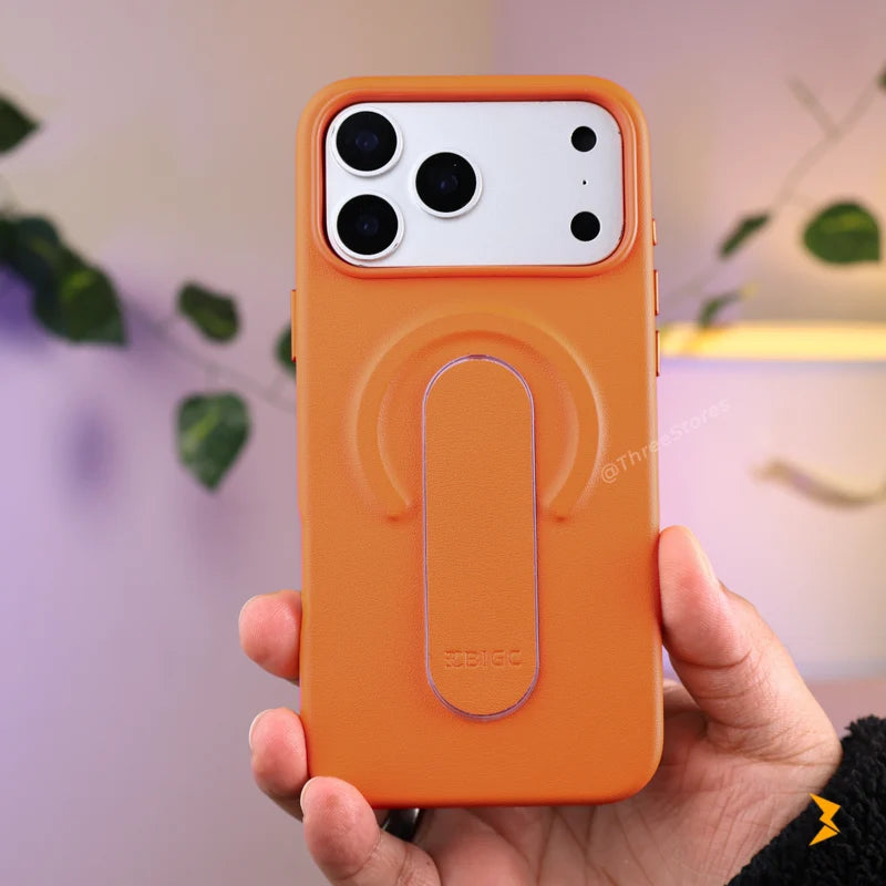 Bigc Leather Strip Case iPhone 17 Pro Max