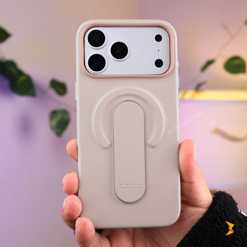 Bigc Leather Strip Case iPhone 17 Pro Max