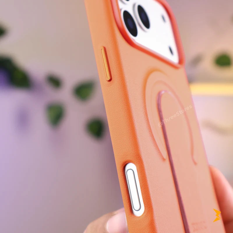 Bigc Leather Strip Case iPhone 17 Pro Max