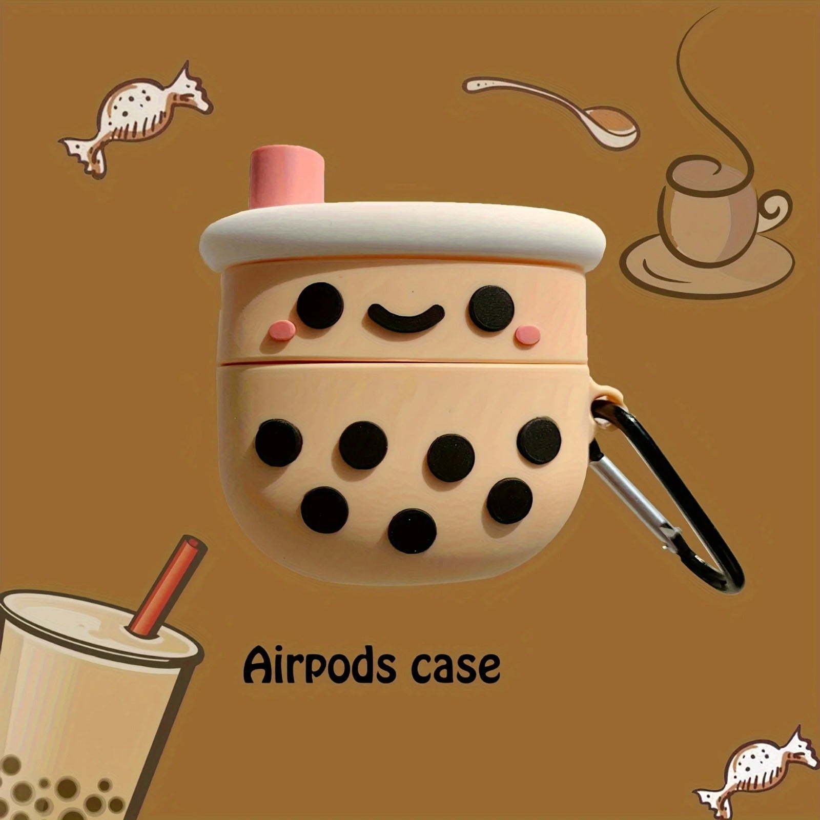 Boba Milk Tea Cartoon Silicone Case Airpods Pro