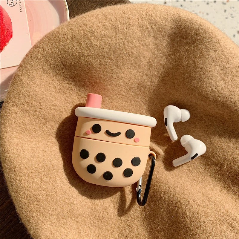 Boba Milk Tea Cartoon Silicone Case Airpods Pro