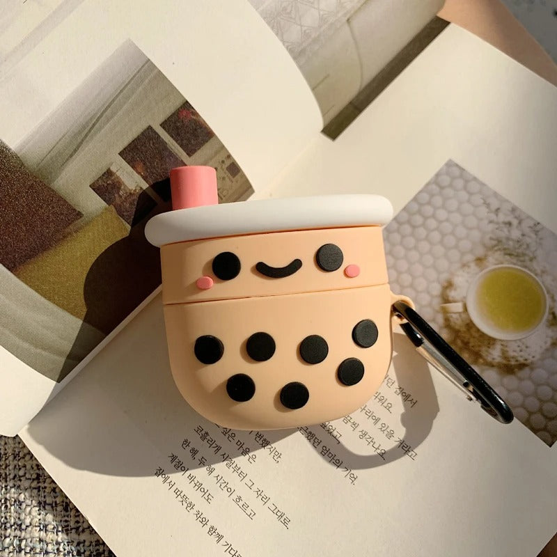 Boba Milk Tea Cartoon Silicone Case Airpods Pro