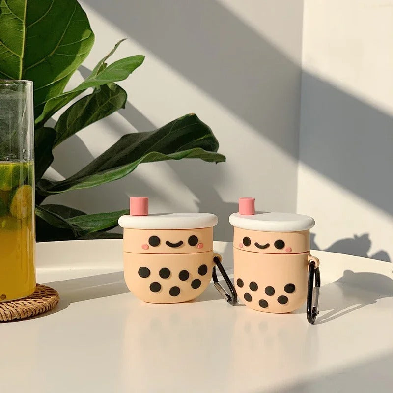 Boba Milk Tea Cartoon Silicone Case Airpods Pro