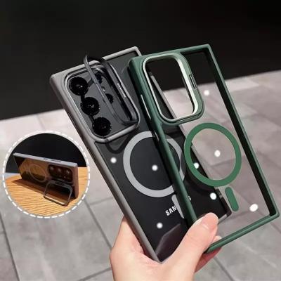 Bracket Lens Transparent Magsafe Case Samsung S23 Ultra