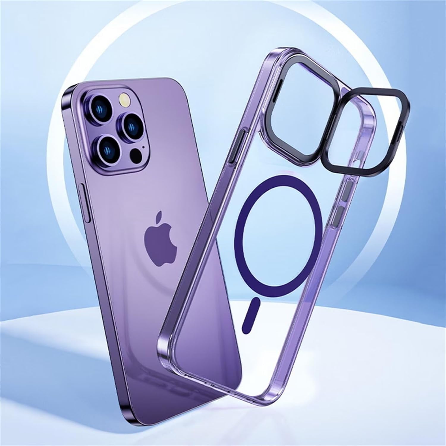 Bracket Lens Transparent Magsafe Case iPhone 15 Pro