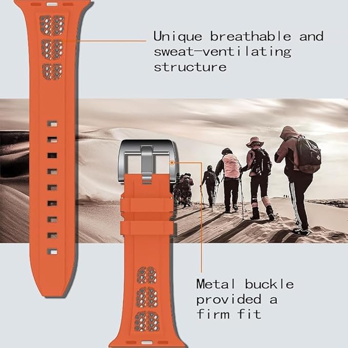 Breathable Silicone Band For Apple Watch