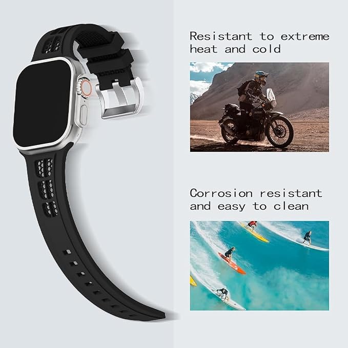 Breathable Silicone Band For Apple Watch