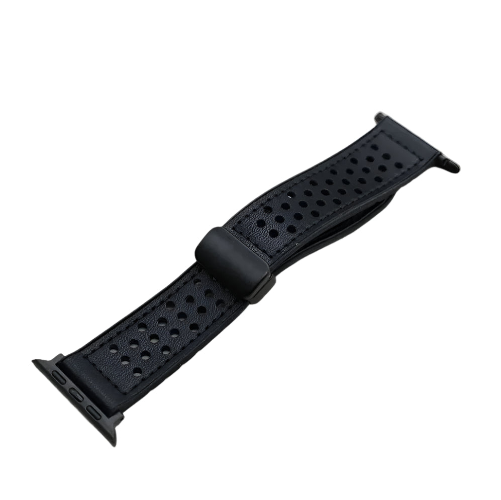 Breeze Leather X Silicone Band For Apple Watch