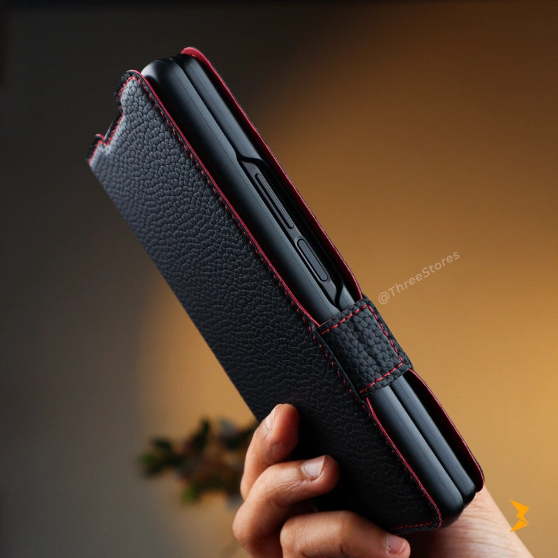Cardy Leather Flip Wallet Case Samsung Z Fold 6