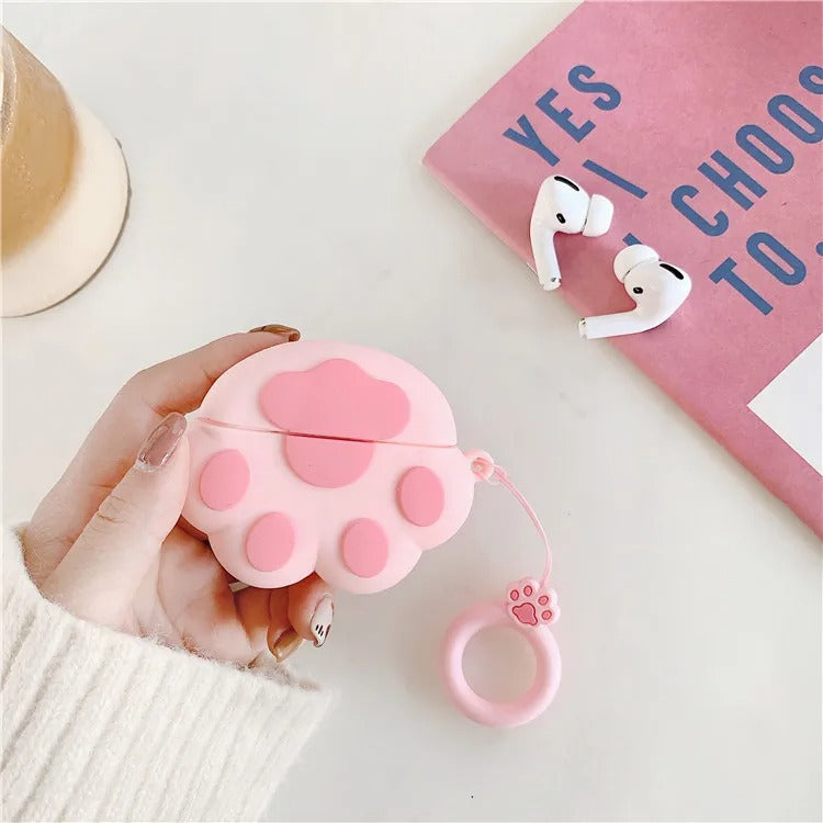 Cat Paw Cartoon Silicone Case Airpods Pro