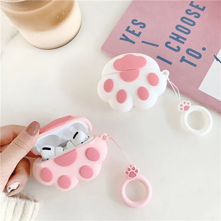 Cat Paw Cartoon Silicone Case Airpods Pro