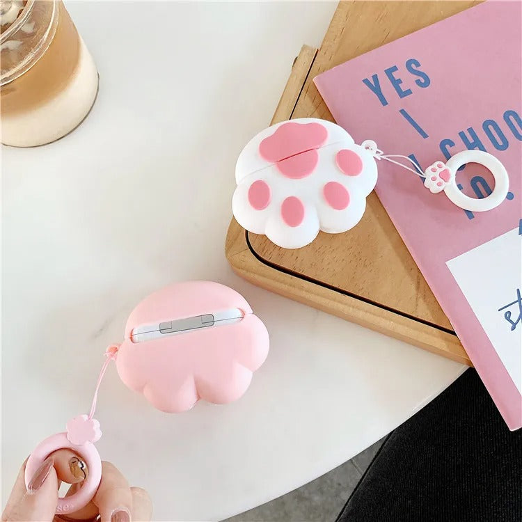 Cat Paw Cartoon Silicone Case Airpods Pro