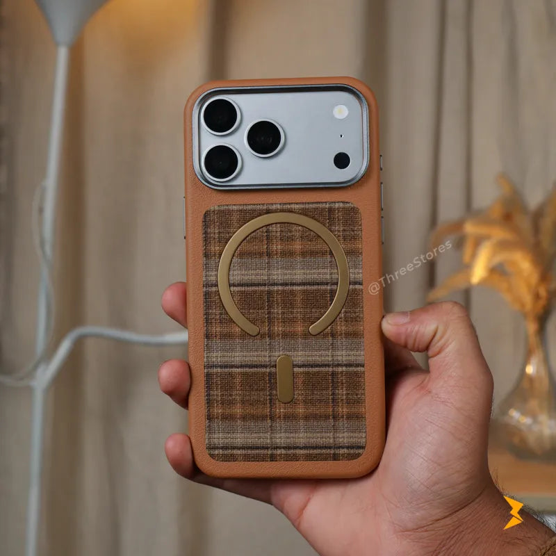 Checkered Magsafe Wallet Case iPhone 17 Pro Max
