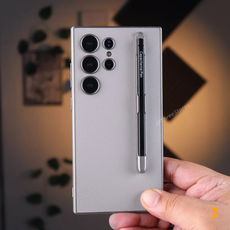 Classic leather With Pen Case Samsung S24 Ultra