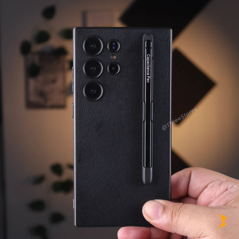 Classic leather With Pen Case Samsung S24 Ultra