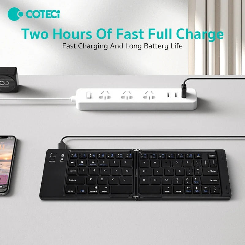 Coteetci Portable Wireless Folding Bluetooth Keyboard