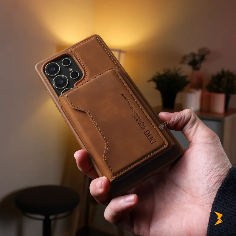 DDU Leather Magsafe Wallet Case Samsung S24 Ultra