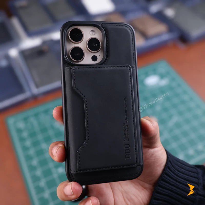 DDU Leather Magsafe Wallet Case iPhone 16 Pro Max