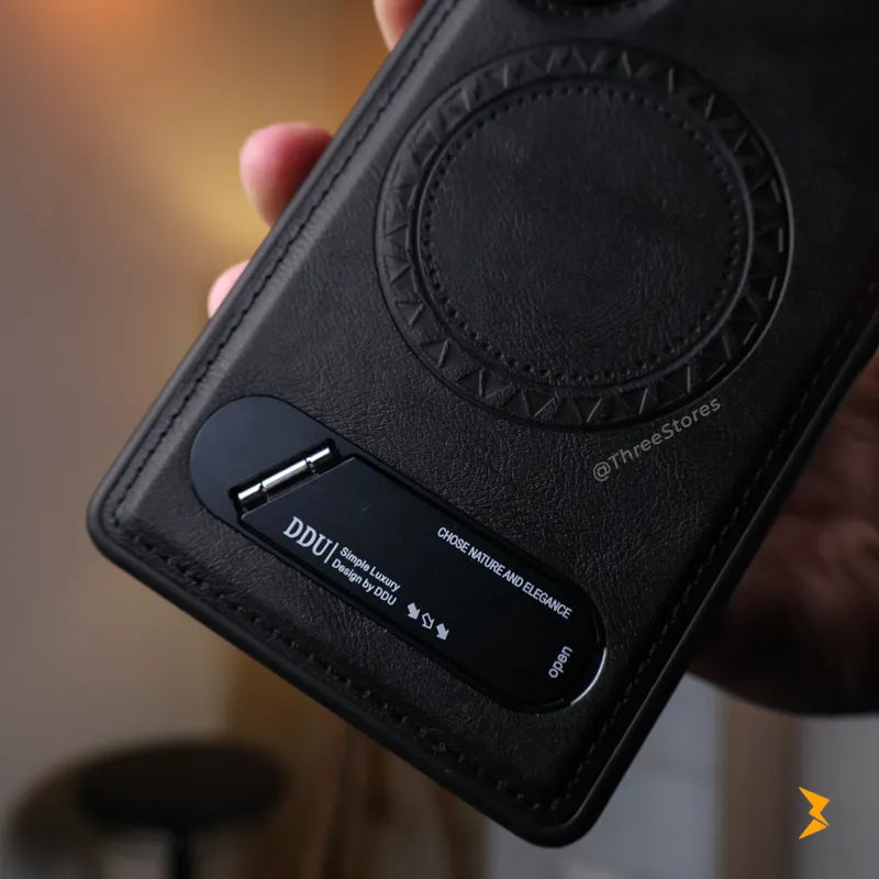 DDU Leather Stand Magsafe Case Samsung S25 Ultra