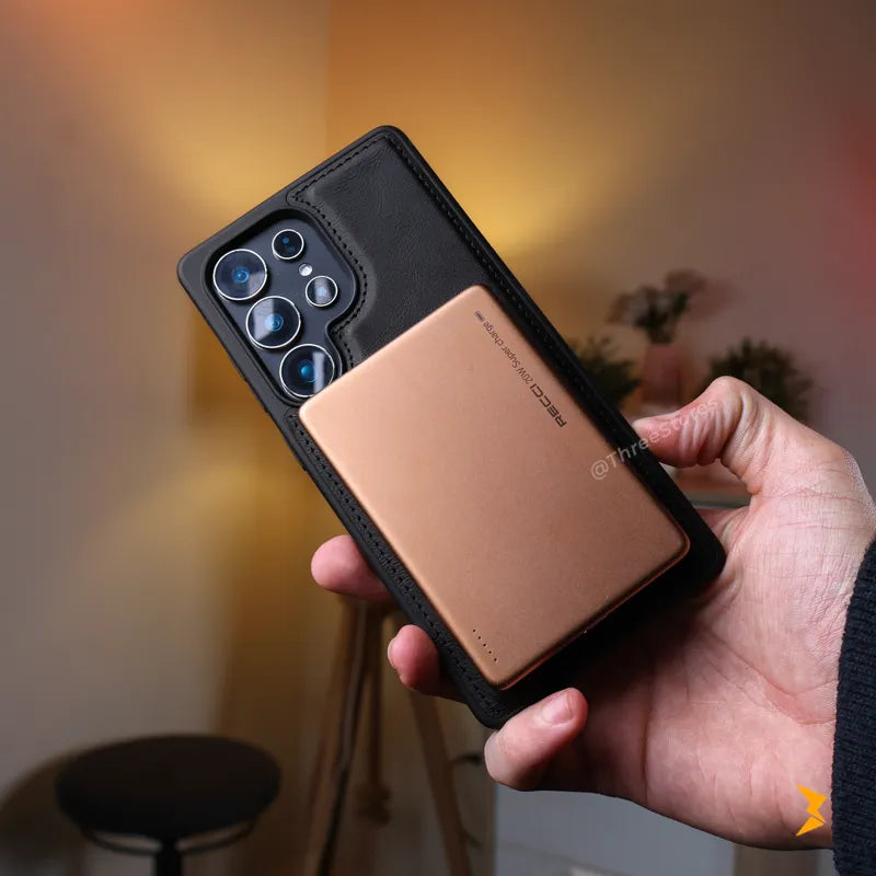 DDU Leather Stand Magsafe Case Samsung S25 Ultra