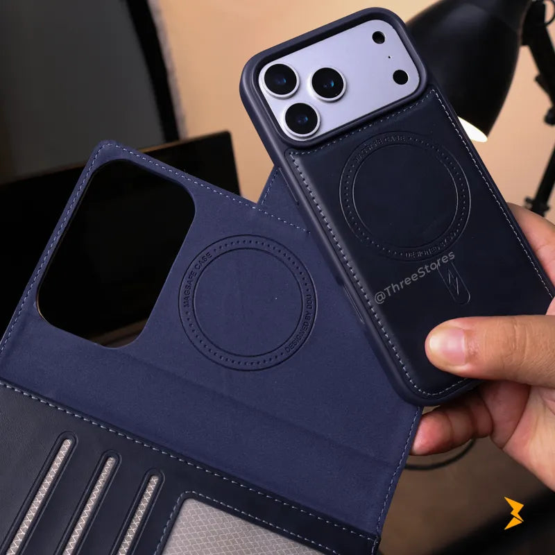 DDU Magsafe Flip Leather Case iPhone 17 Pro Max