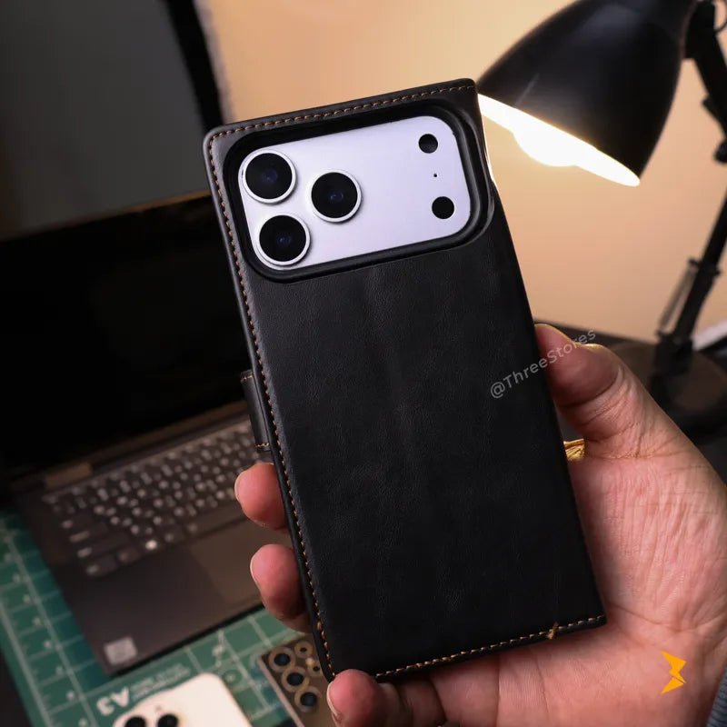 DDU Magsafe Flip Leather Case iPhone 17 Pro Max