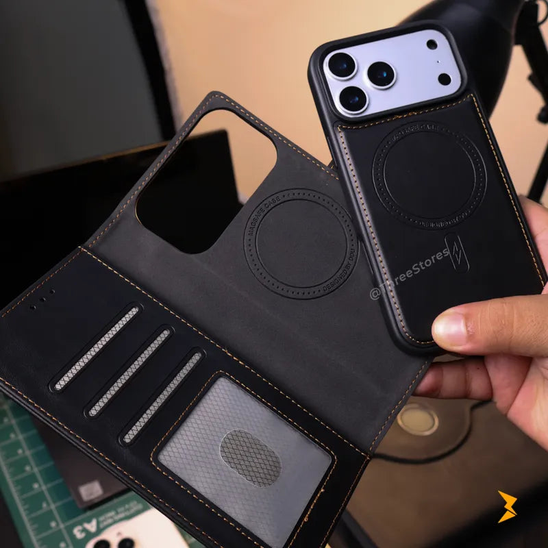 DDU Magsafe Flip Leather Case iPhone 17 Pro Max