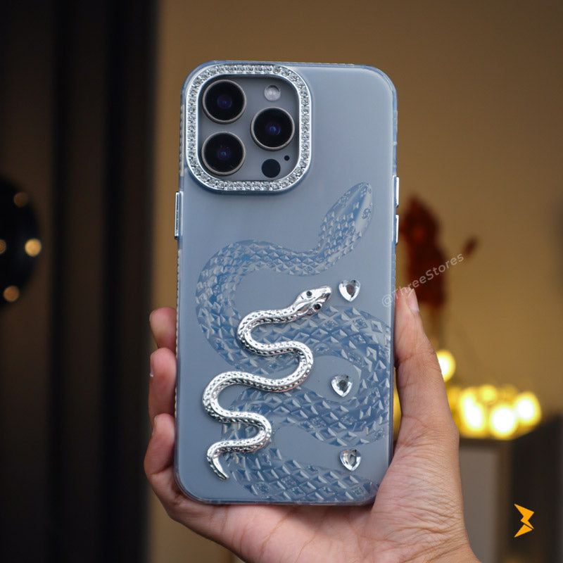 Diamond Heart Snake Case iPhone 13 Pro Max