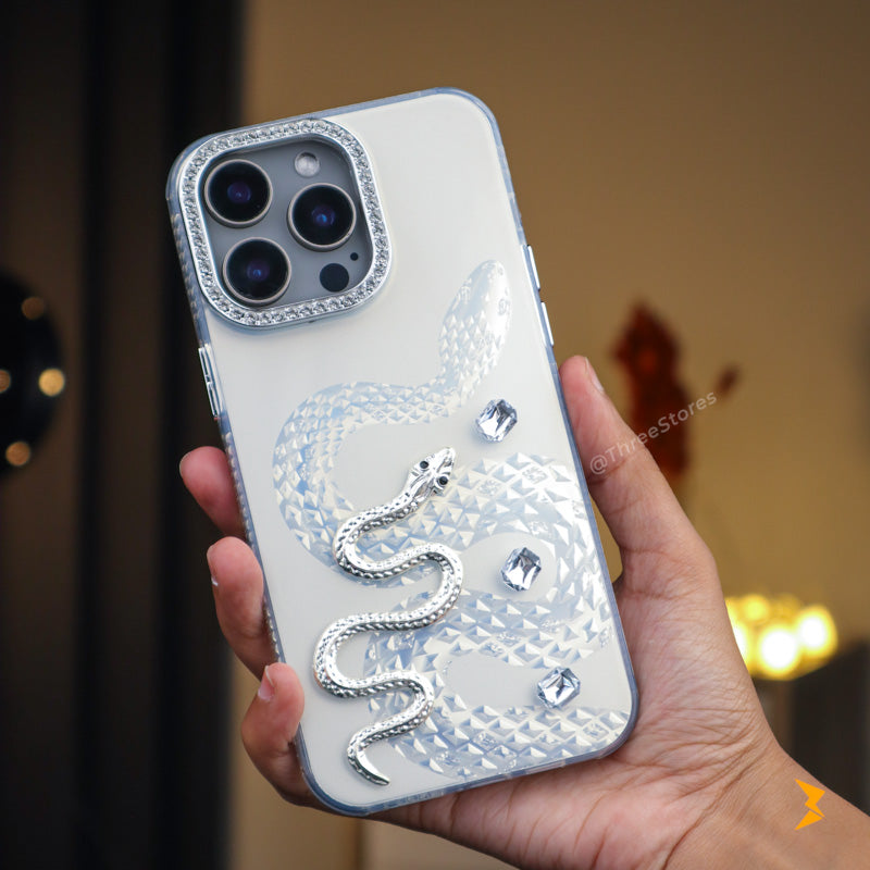 Diamond Heart Snake Case iPhone 13 Pro Max