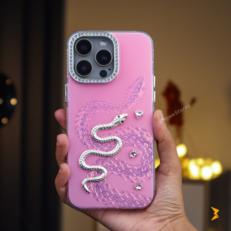 Diamond Heart Snake Case iPhone 13 Pro Max