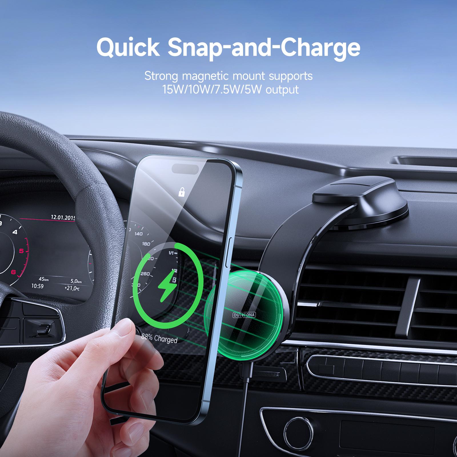 Duzzona Magnetic Wireless Car Charger V3