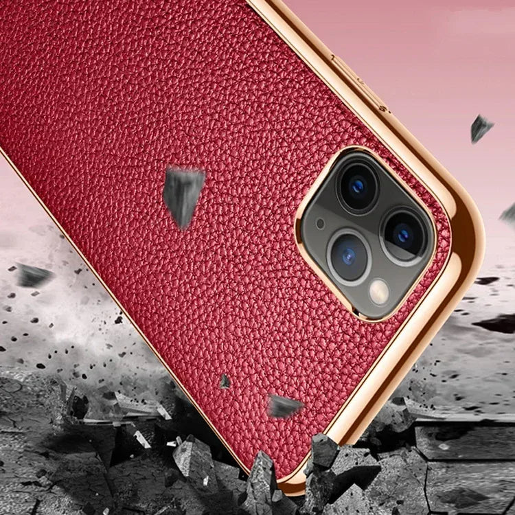 Sulada Enjoyment Leather Case iPhone 13 Pro Max - Three