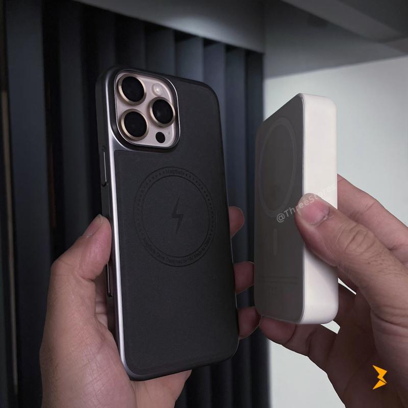 Electricity Magsafe Leather Case iPhone 16 Pro