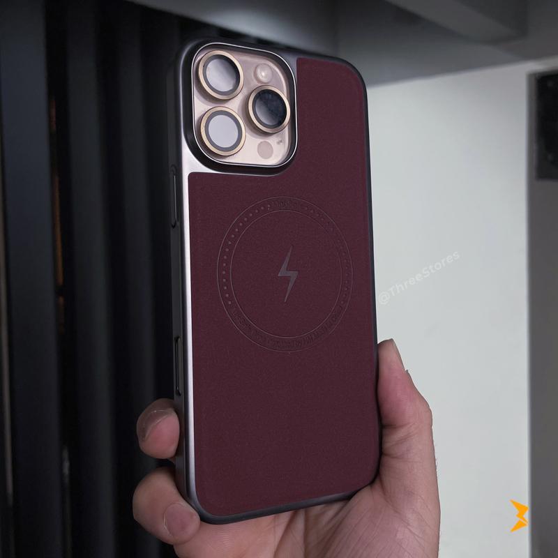 Electricity Magsafe Leather Case iPhone 16 Pro Max