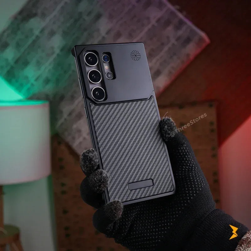 Fanshi Carbon Back Magsafe Case Samsung S24 Ultra - Three