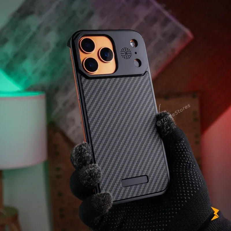 Fanshi Carbon Back Magsafe Case iPhone 17 Pro Max - Three