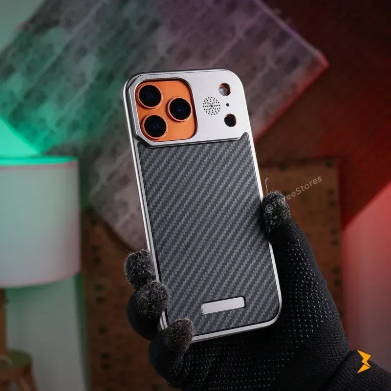 Fanshi Carbon Back Magsafe Case iPhone 17 Pro Max - Three