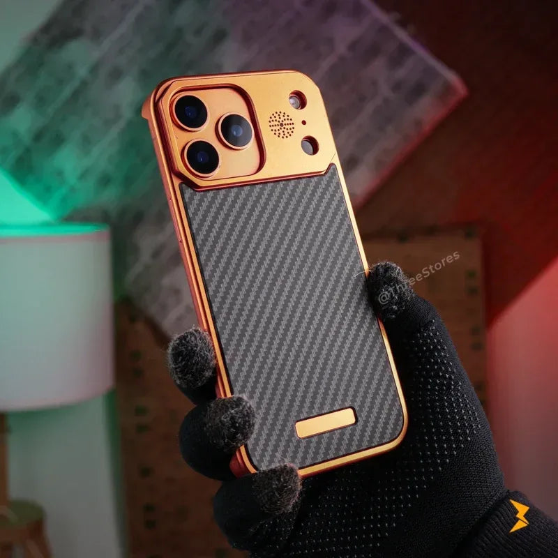 Fanshi Carbon Back Magsafe Case iPhone 17 Pro Max - Three