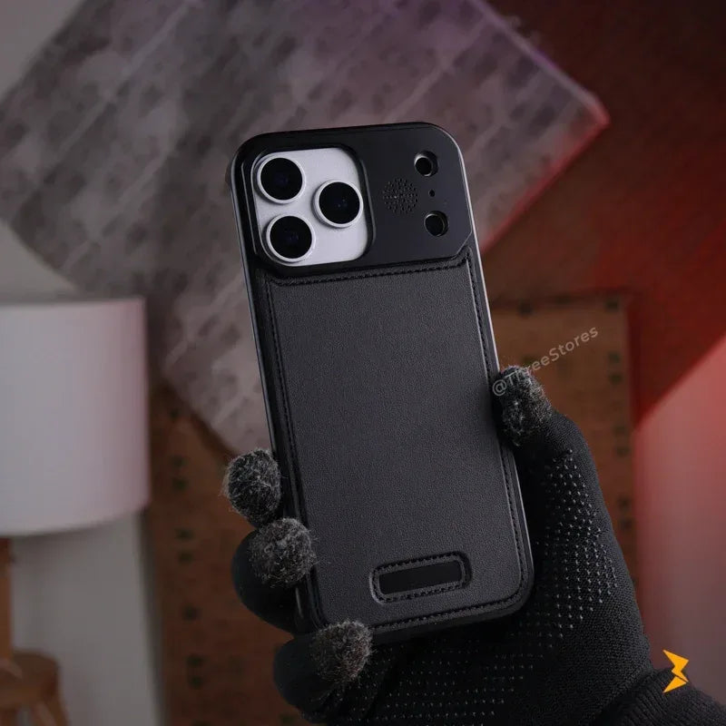 Fanshi Leather Back Magsafe Case iPhone 17 Pro Max - Three