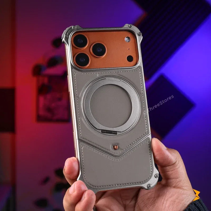 Fanshi Metal Frame Rotating Case iPhone 17 Pro Max - Three