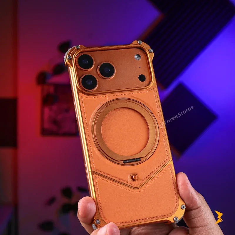Fanshi Metal Frame Rotating Case iPhone 17 Pro Max - Three