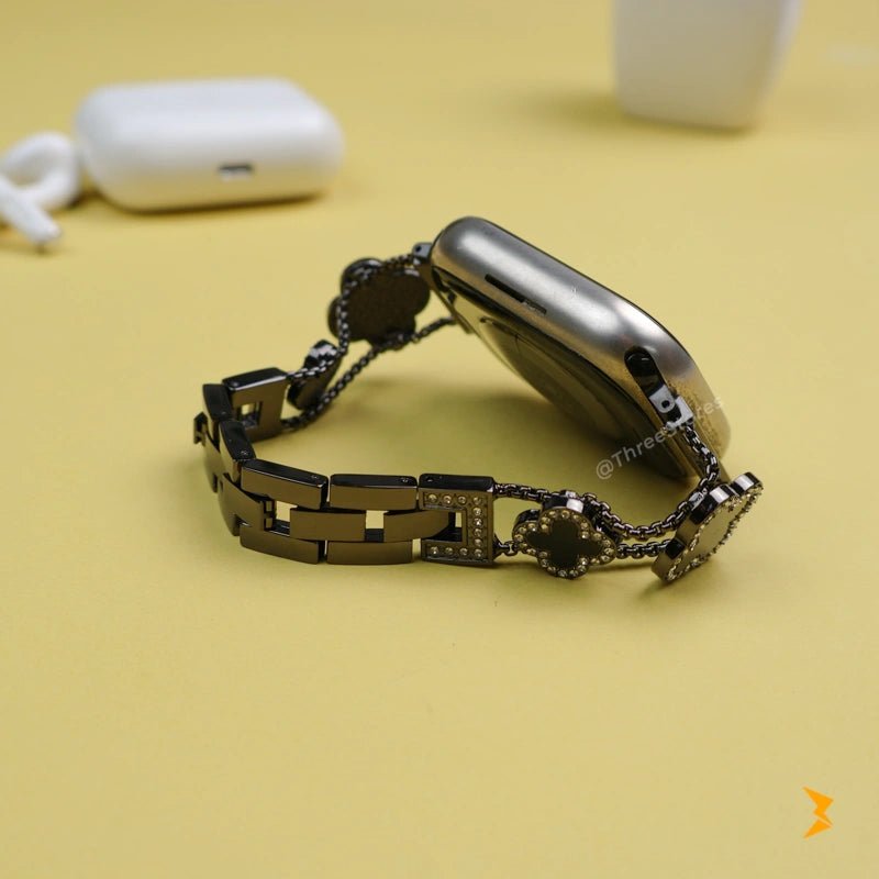 Flower Metal Watch Band For Apple Watch