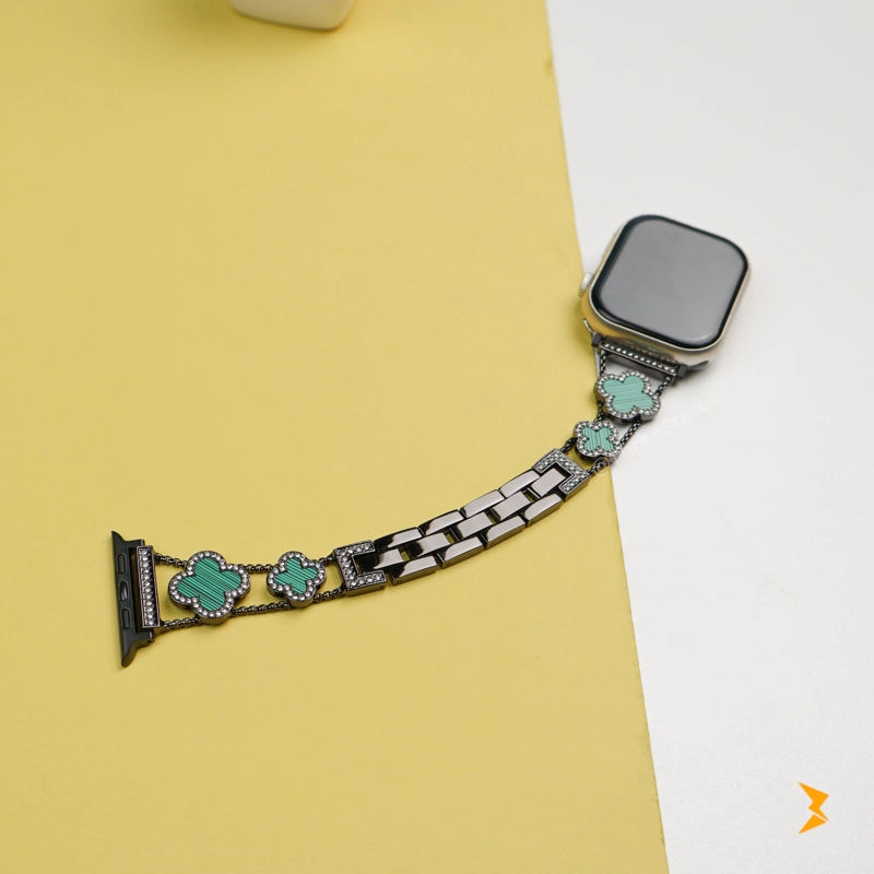Flower Metal Watch Band For Apple Watch