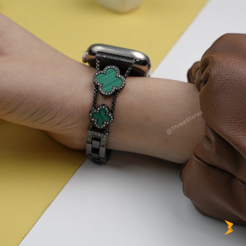 Flower Metal Watch Band For Apple Watch