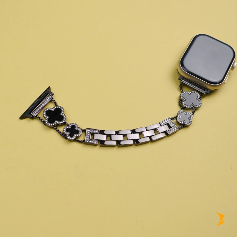 Flower Metal Watch Band For Apple Watch