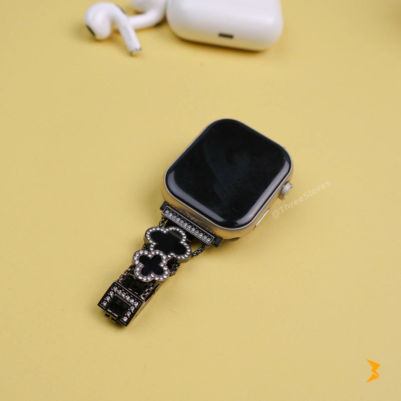 Flower Metal Watch Band For Apple Watch