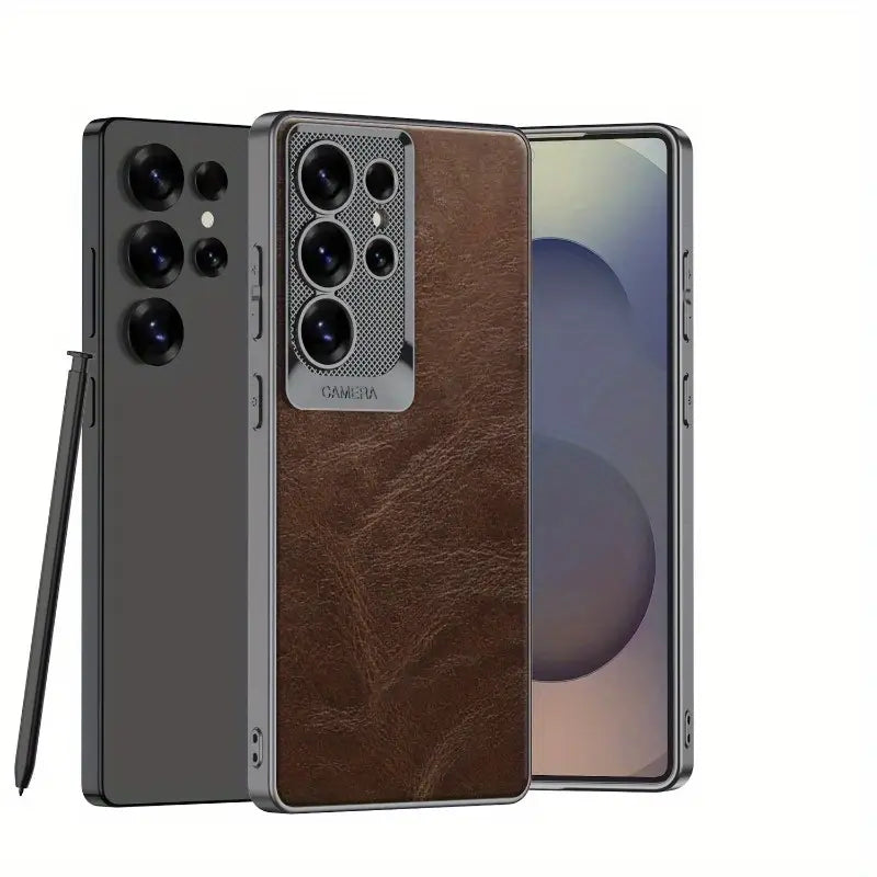 Forge Leather Camera Protection Case Samsung S24 Ultra