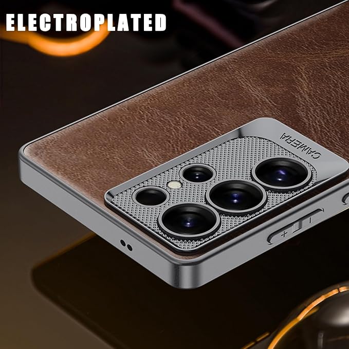 Forge Leather Camera Protection Case Samsung S24 Ultra