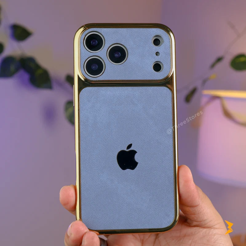 Golden Frame Fabric Case iPhone 17 Pro Max