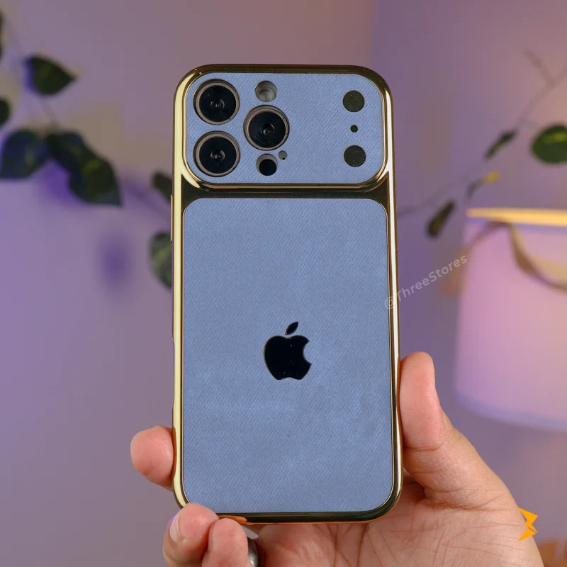 Golden Frame Fabric Case iPhone 14 Pro Max